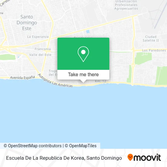 Escuela De La Republica De Korea map