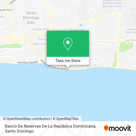 Mapa de Banco De Reservas De La República Dominicana