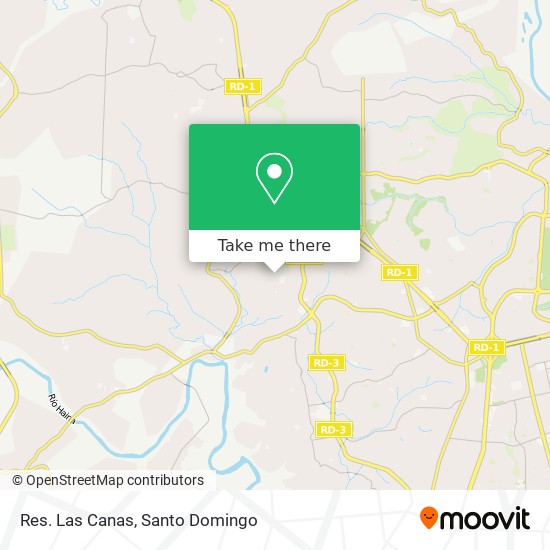 Res. Las Canas map