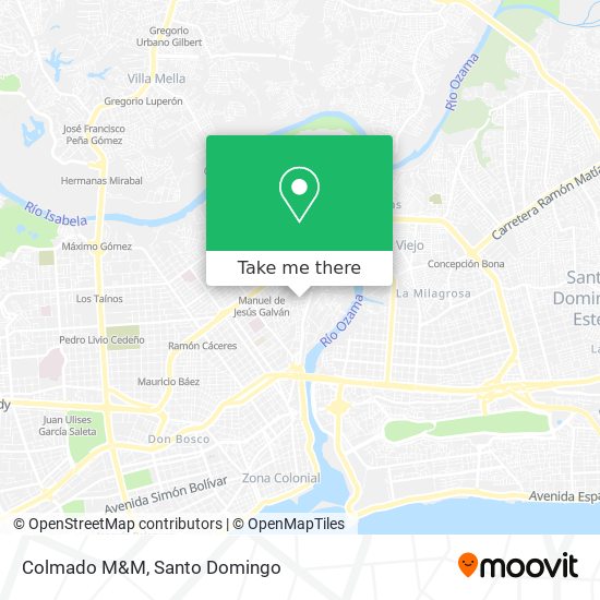 Colmado M&M map