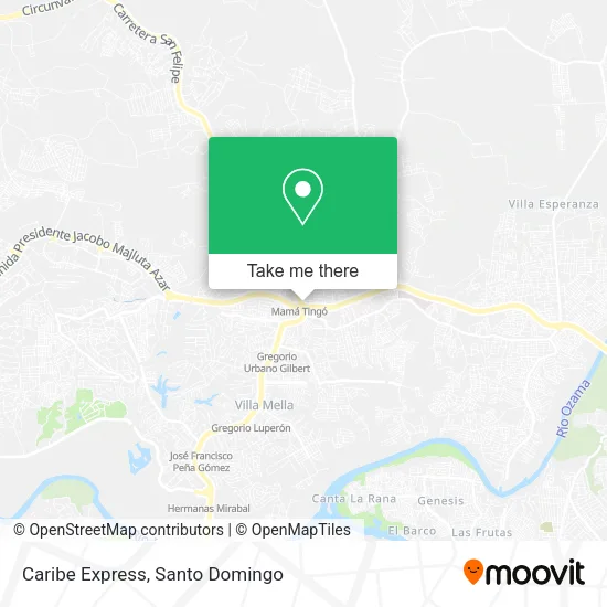 Caribe Express map