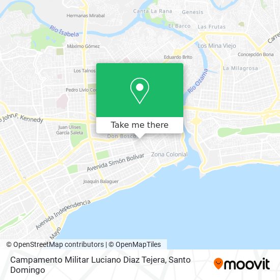 Campamento Militar Luciano Diaz Tejera map