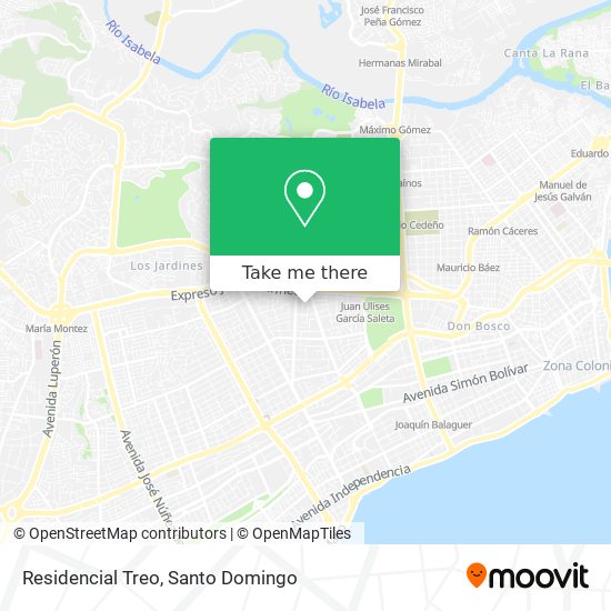 Residencial Treo map