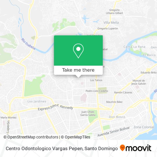 Mapa de Centro Odontologico Vargas Pepen