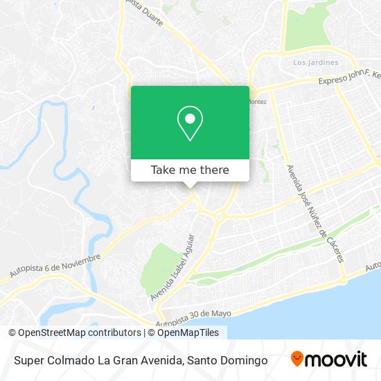 Super Colmado La Gran Avenida map