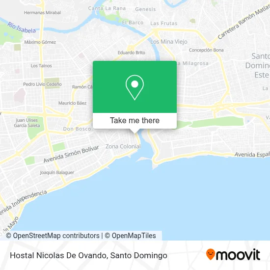 Mapa de Hostal Nicolas De Ovando