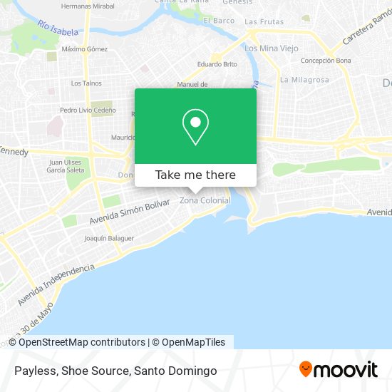 Payless, Shoe Source map