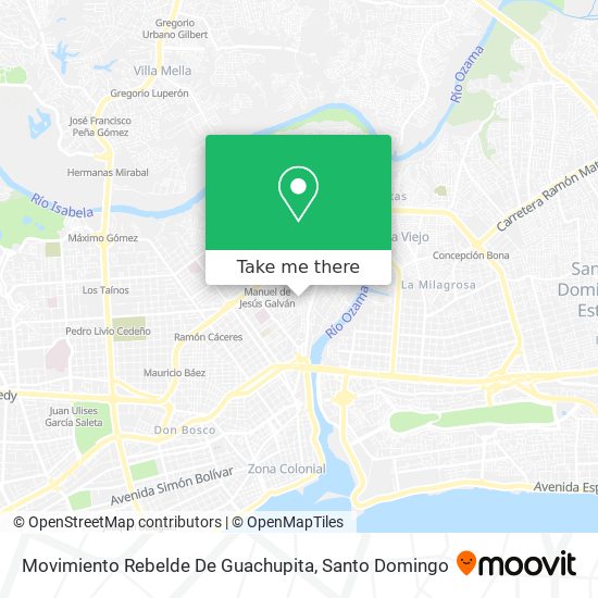 Movimiento Rebelde De Guachupita map