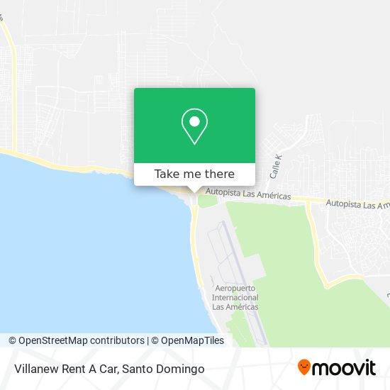 Villanew Rent A Car map