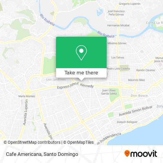 Cafe Americana map
