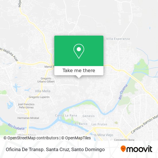 Oficina De Transp. Santa Cruz map