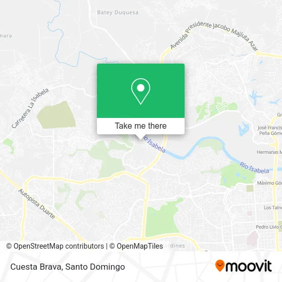 Mapa de Cuesta Brava