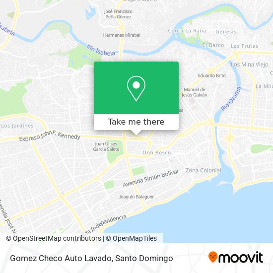 Mapa de Gomez Checo Auto Lavado