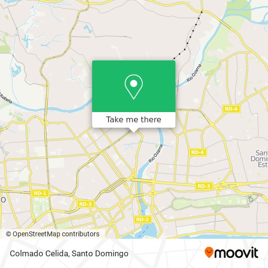 Colmado Celida map