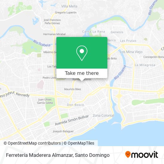 Ferretería Maderera Almanzar map