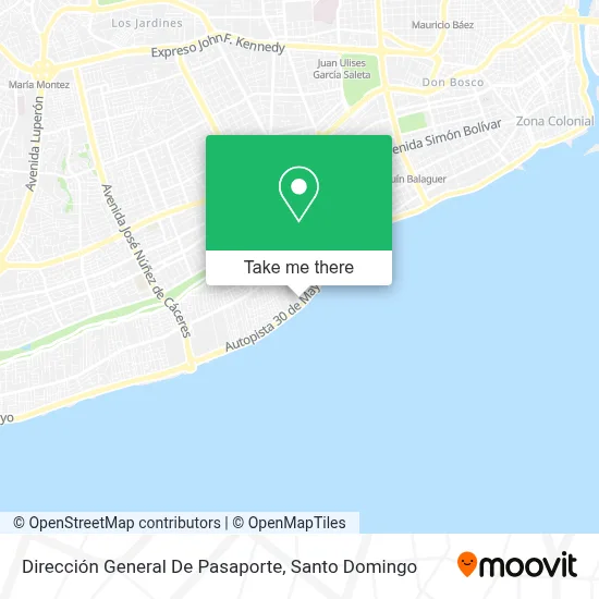 Mapa de Dirección General De Pasaporte