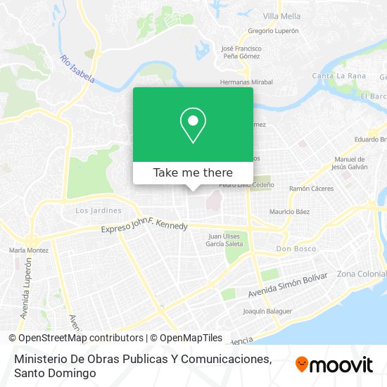 Ministerio De Obras Publicas Y Comunicaciones map