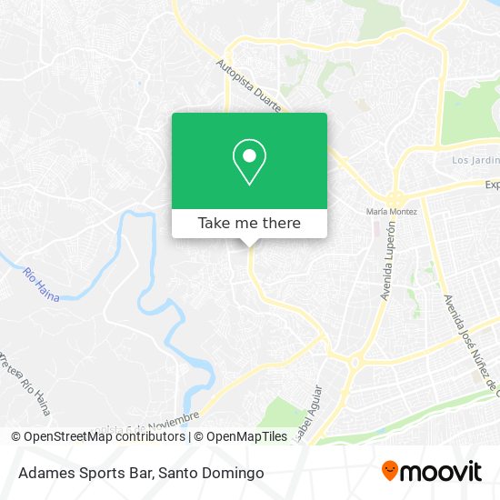 Adames Sports Bar map