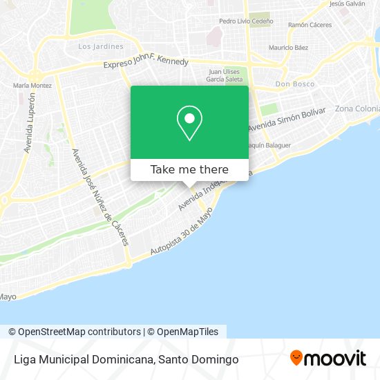 Liga Municipal Dominicana map