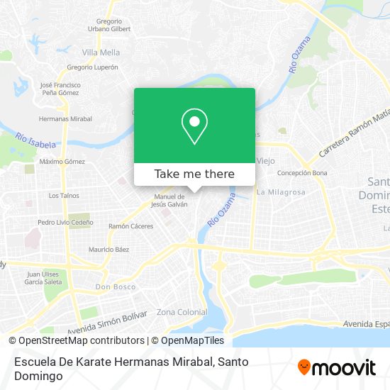 Escuela De Karate Hermanas Mirabal map