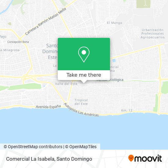 Comercial La Isabela map
