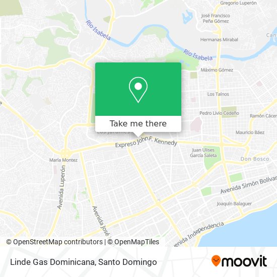 Linde Gas Dominicana map