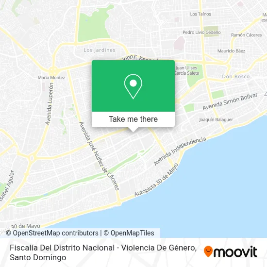 Fiscalía Del Distrito Nacional - Violencia De Género map