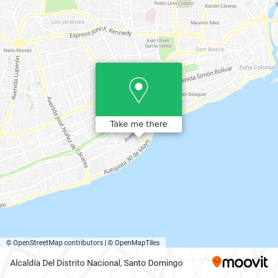 Alcaldía Del Distrito Nacional map