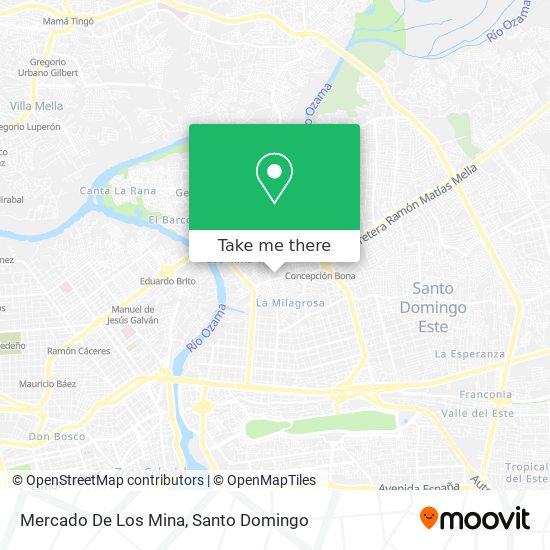 Mercado De Los Mina map