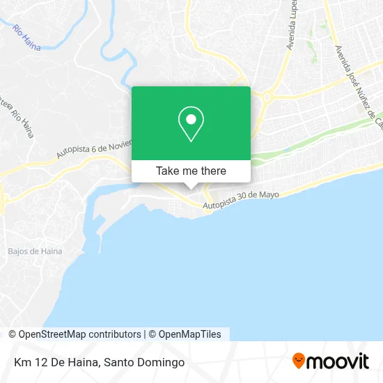 Mapa de Km 12 De Haina