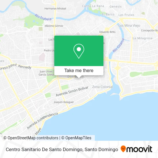 Mapa de Centro Sanitario De Santo Domingo