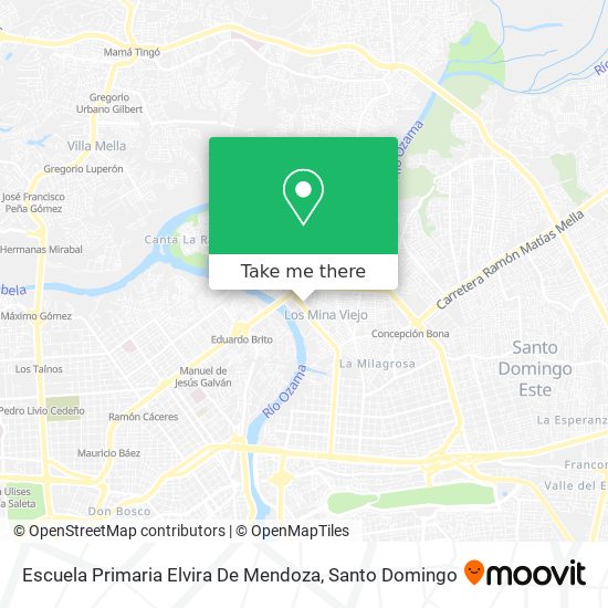 Mapa de Escuela Primaria Elvira De Mendoza