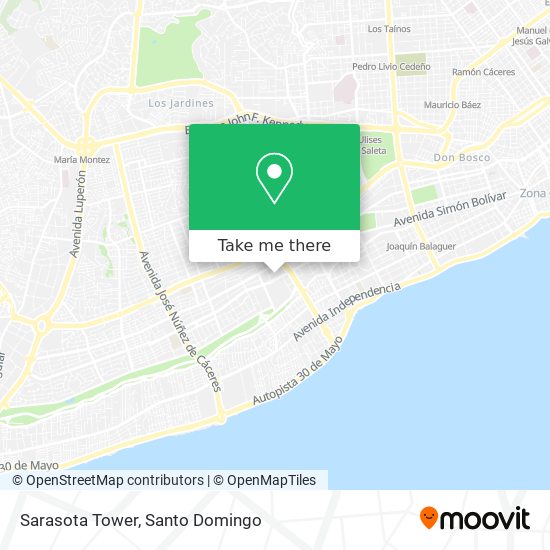 Sarasota Tower map