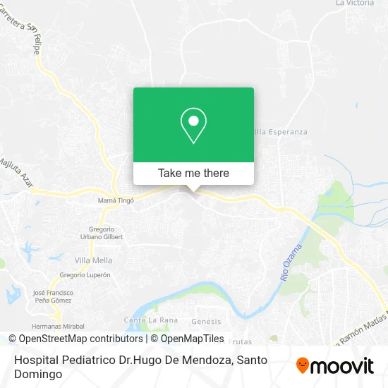 Hospital Pediatrico Dr.Hugo De Mendoza map