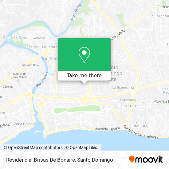 Residencial Brisas De Bonaire map