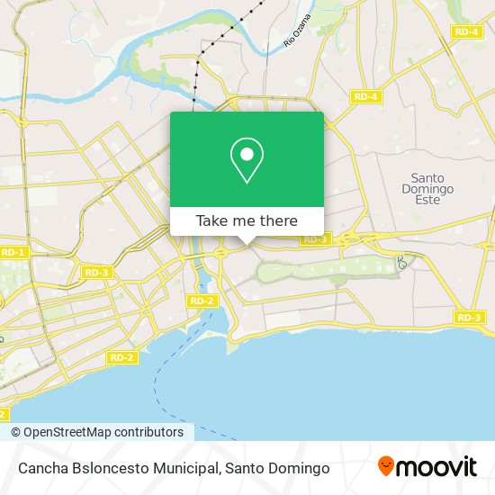 Cancha Bsloncesto Municipal map