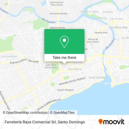 Mapa de Ferretería Raya Comercial Srl