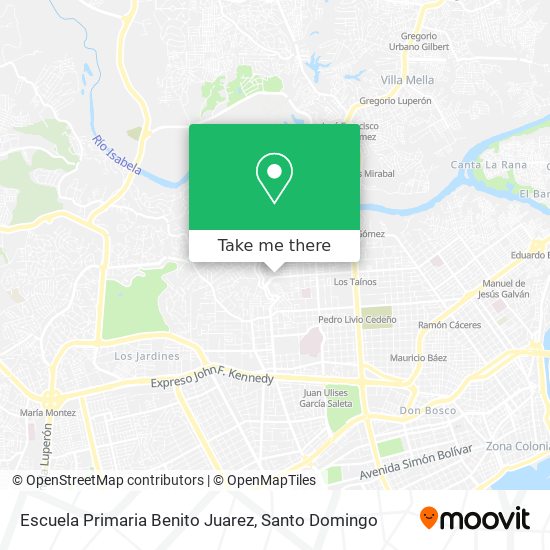 Mapa de Escuela Primaria Benito Juarez