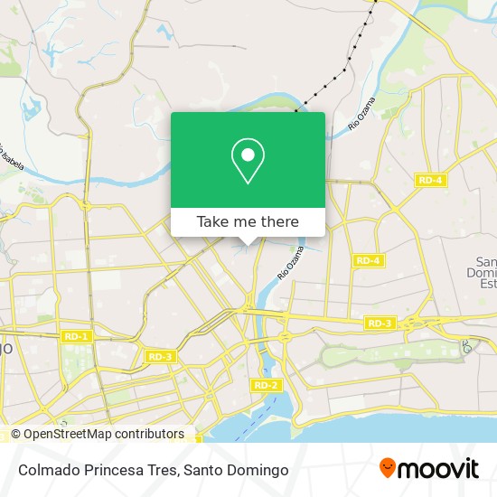 Colmado Princesa Tres map