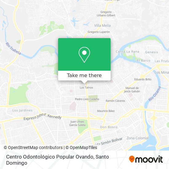 Centro Odontológico Popular Ovando map