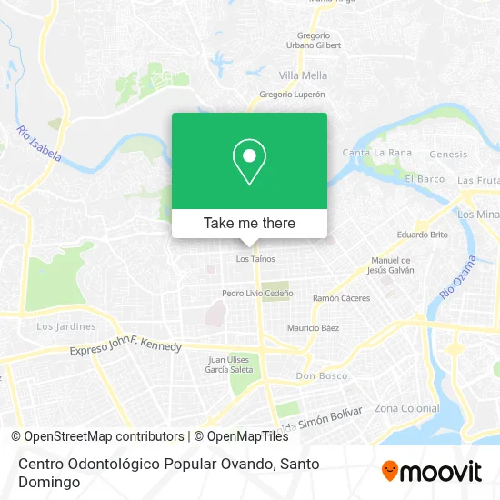 Centro Odontológico Popular Ovando map