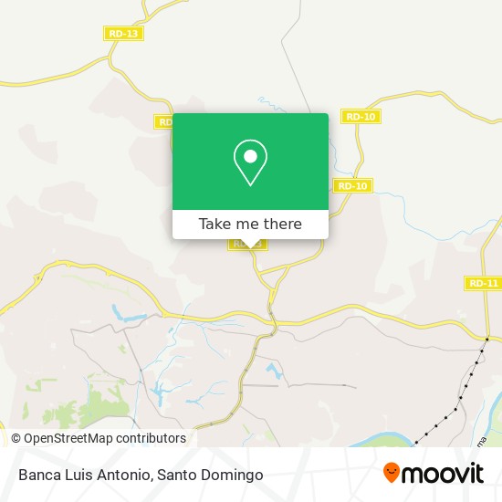 Banca Luis Antonio map