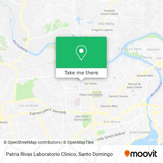 Patria Rivas Laboratorio Clinico map