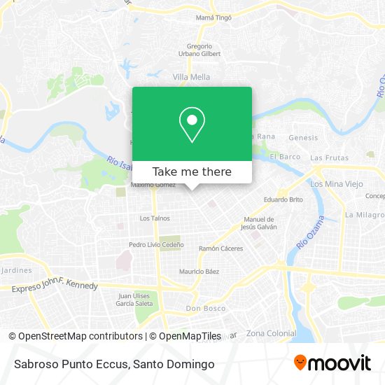 Mapa de Sabroso Punto Eccus