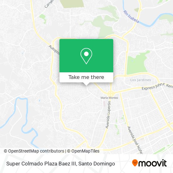 Super Colmado Plaza Baez III map