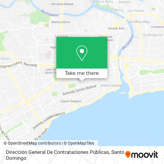 Dirección General De Contrataciones Públicas map