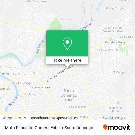 Moto Repuesto Gomera Fabian map