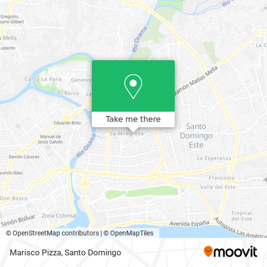 Marisco Pizza map