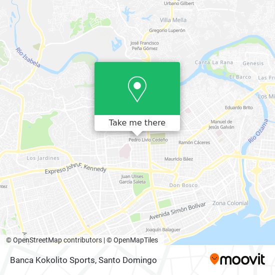 Banca Kokolito Sports map