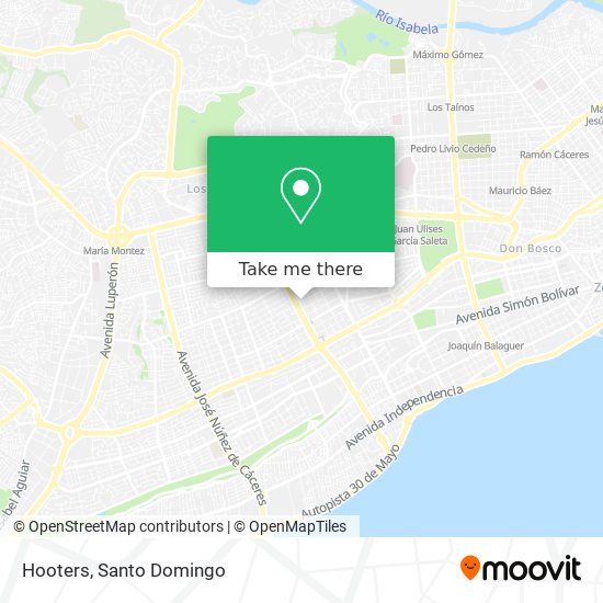 Hooters map